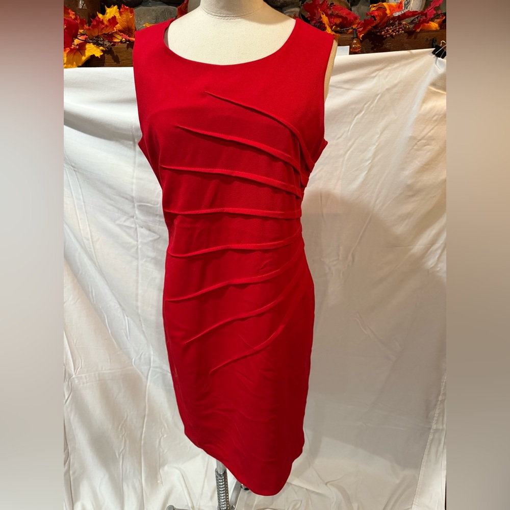 Calvin Klein Red Midi Dress